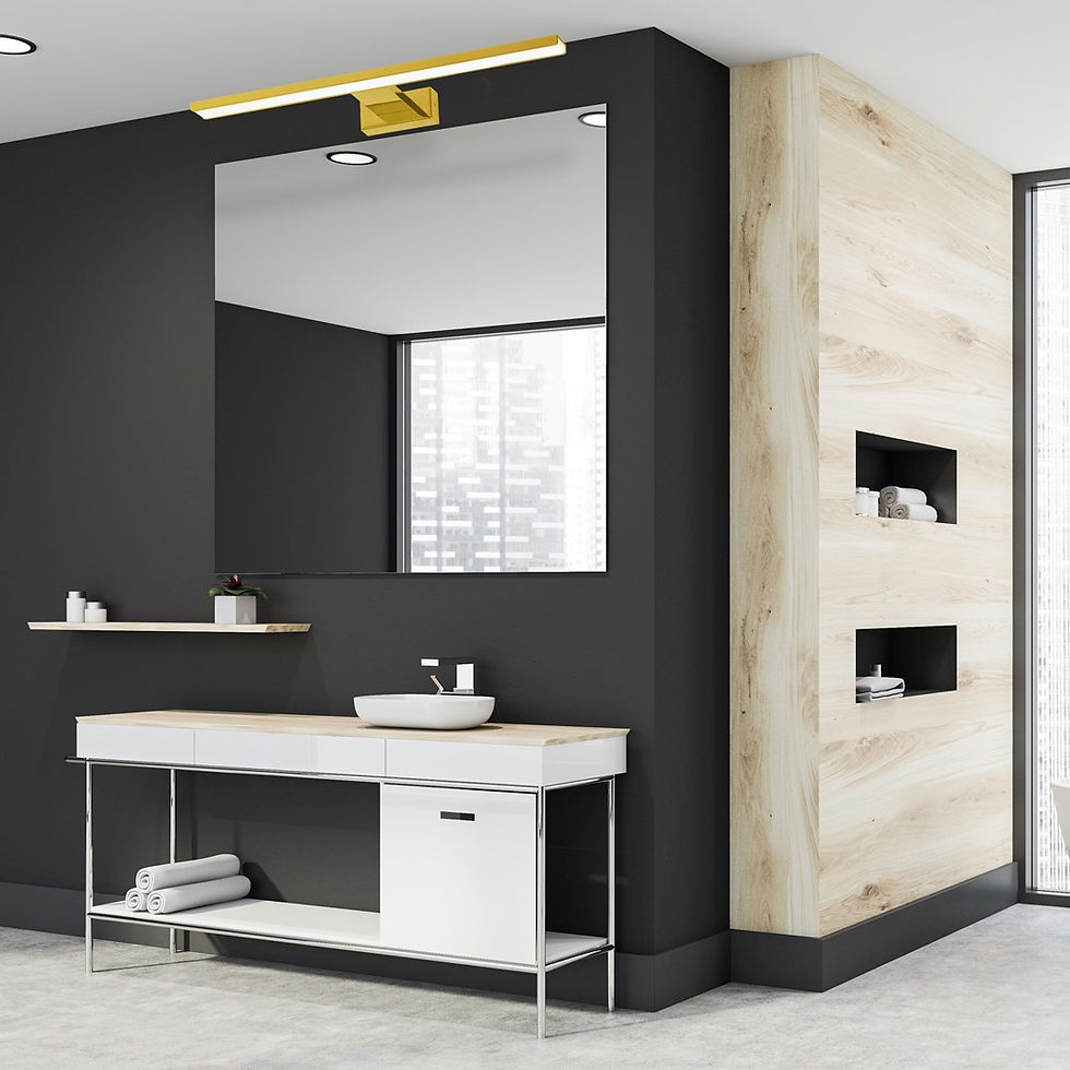 Miniaturebillede: SHINE GOLD væglampe 80cm 15W LED