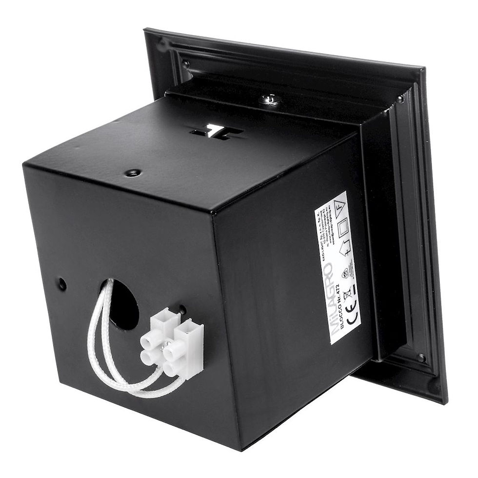 Miniaturebillede: BLOCCO INDSUKKER LAMPE SORT 1x7W GU10 LED