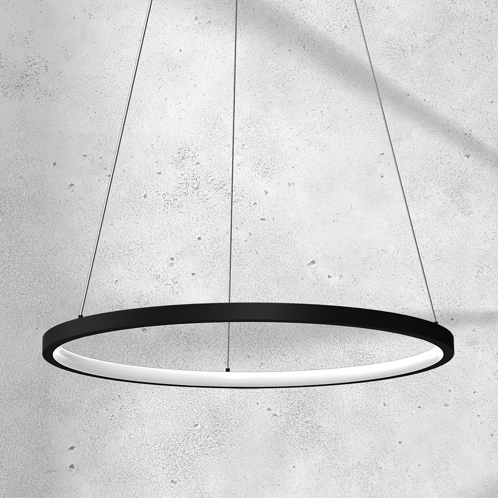 Miniaturebillede: ROTONDA SORT 27W LED hængelampe