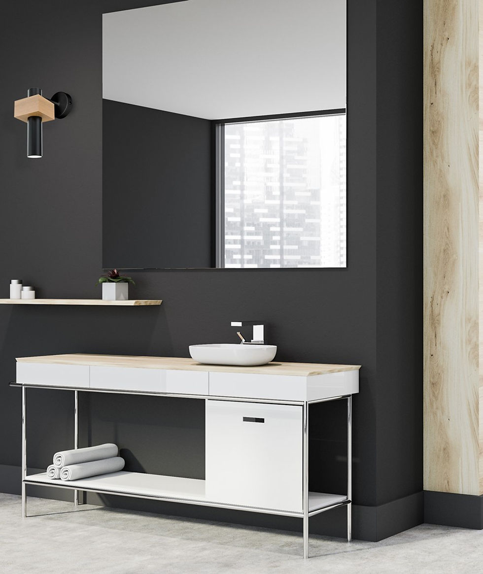 Miniaturebillede: WEST BLACK 1xGU10 væglampe