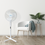 Miniaturebillede: EKO-LIGHT 16'' STÅENDE VENTILATOR, HVID