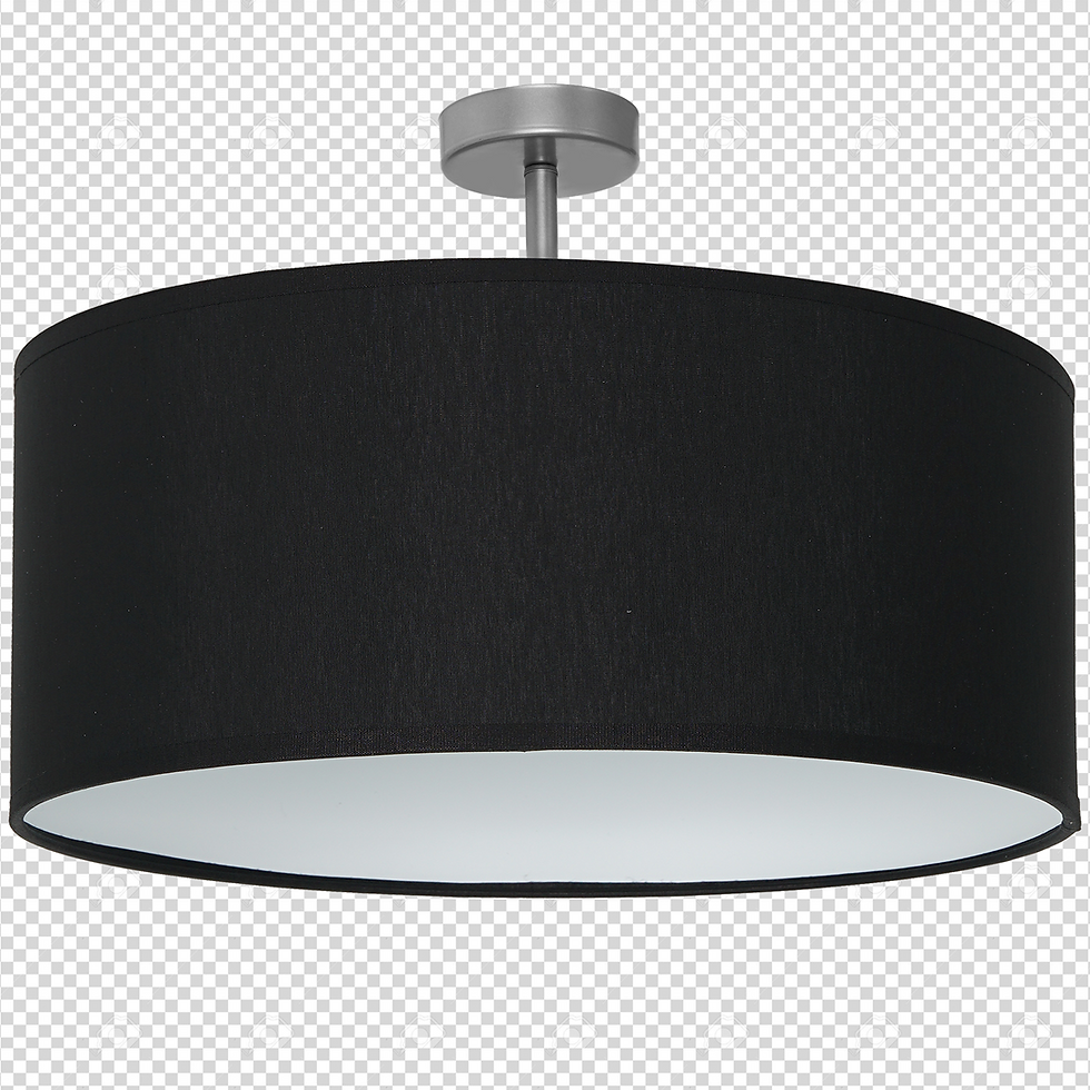 Miniaturebillede: CASINO SORT/KROM loftlampe 1xE27