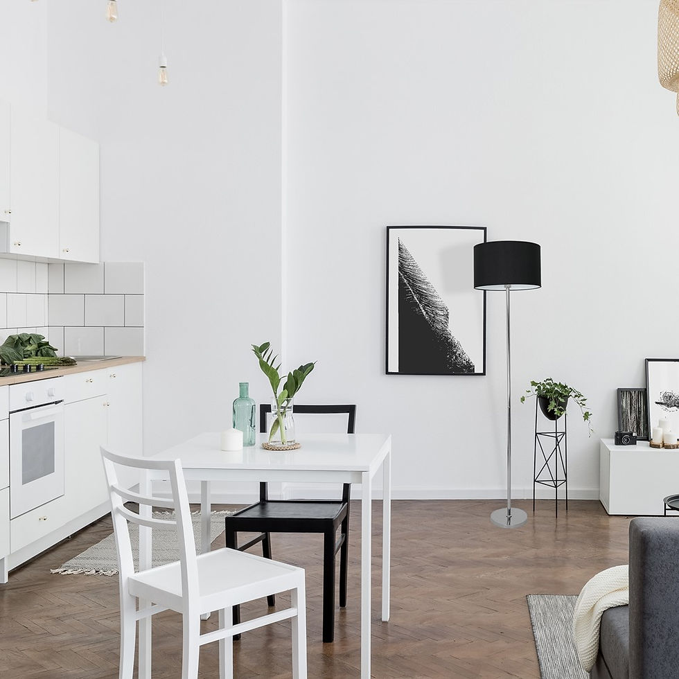 Miniaturebillede: CASINO SORT/KROM gulvlampe 1xE27
