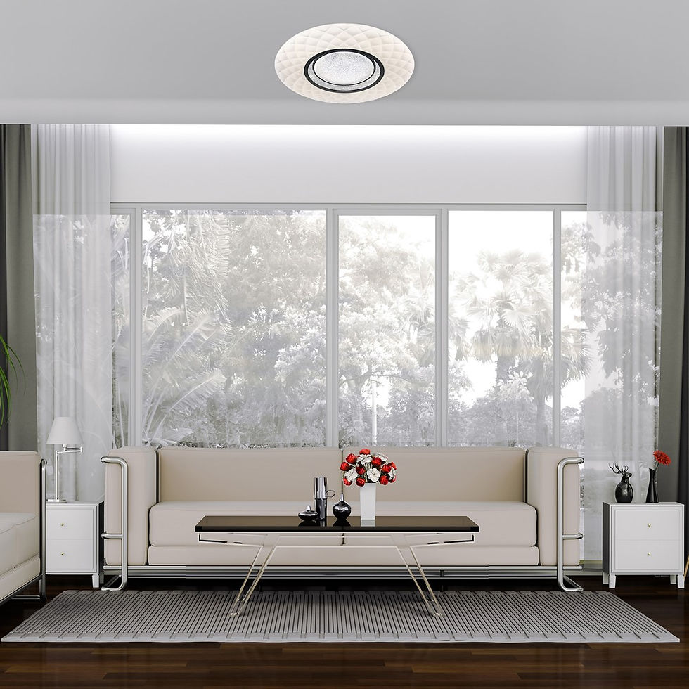 Miniaturebillede: TOKYO loftslampe 24W Ø400 mm + Fjernbetjening