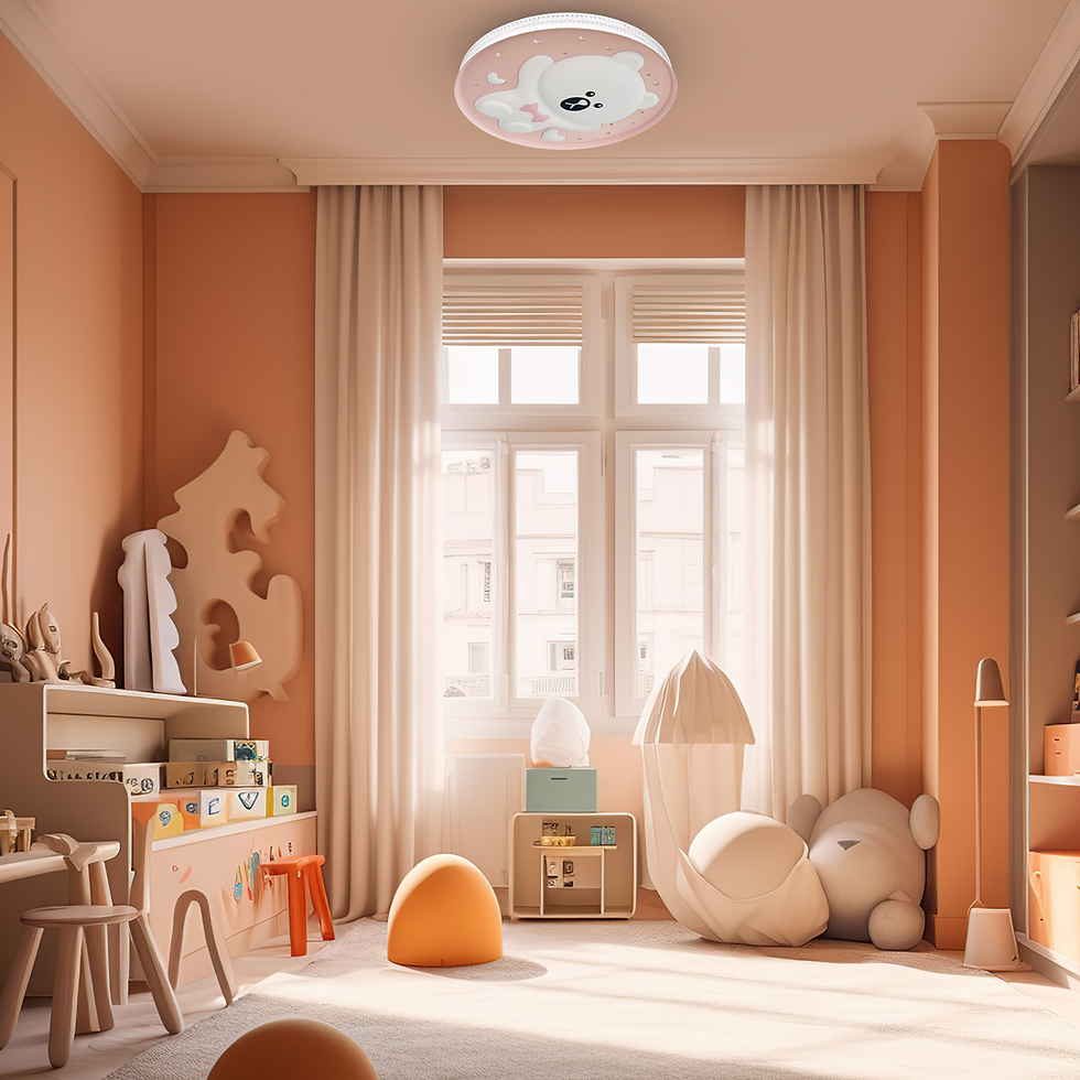 Miniaturebillede: BEAR PINK 34W LED loftslampe Ø490 mm