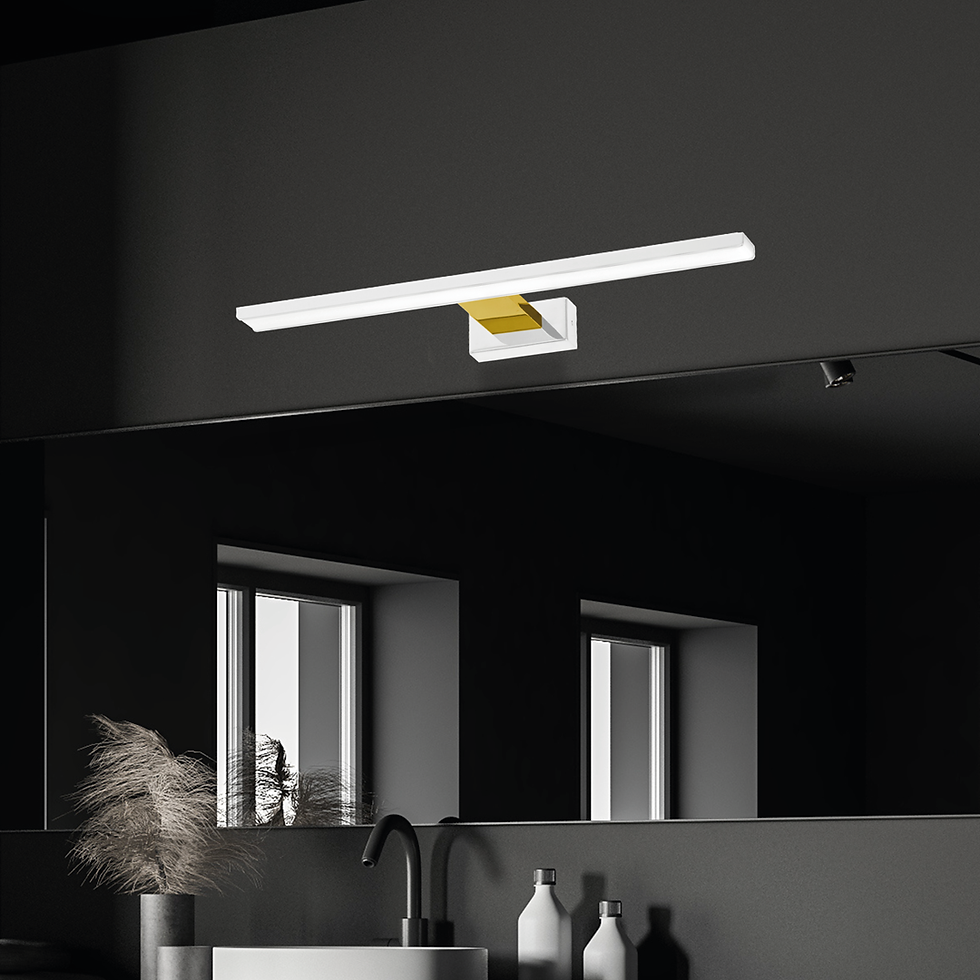 Miniaturebillede: SHINE WHITE/GULD væglampe 60cm 13,8W LED