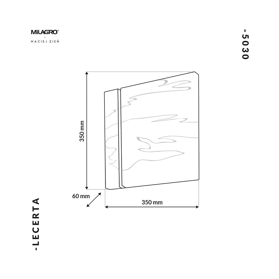 Miniaturebillede: LECERTA 1,2W LED væglampe