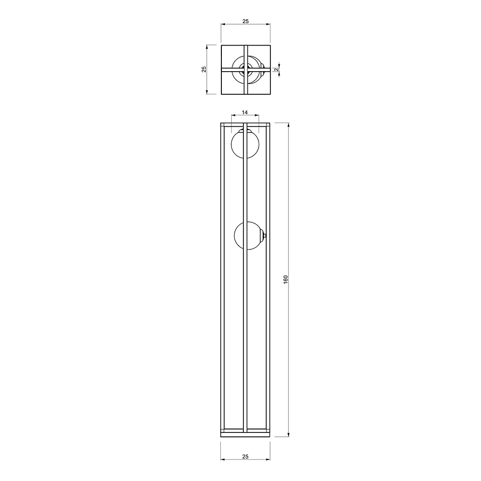 Miniaturebillede: DIEGO gulvlampe 2xE14