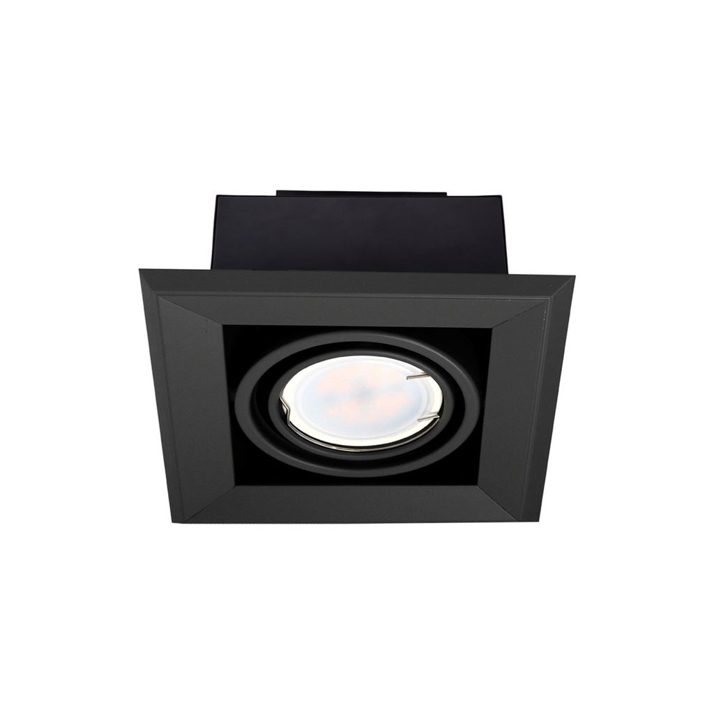 BLOCCO INDSUKKER LAMPE SORT 1x7W GU10 LED