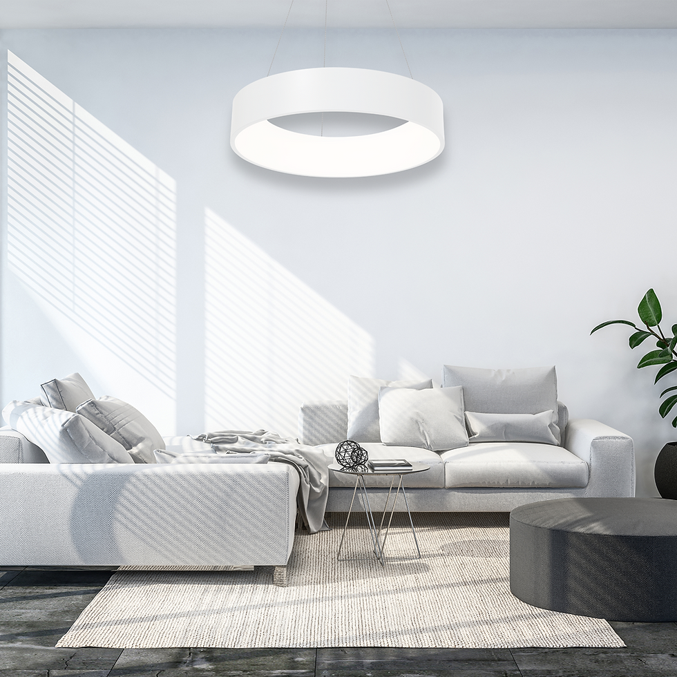 Miniaturebillede: OHIO WHITE 24W LED hængelampe