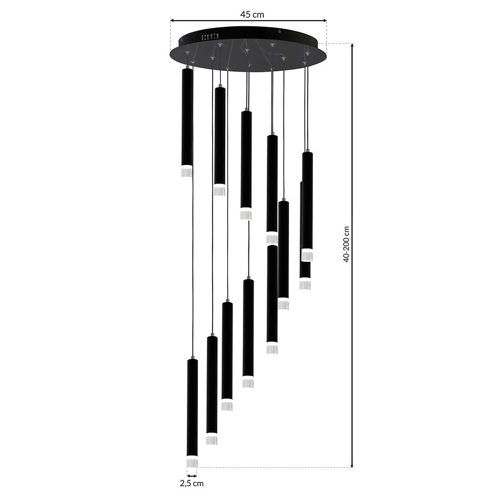 Miniaturebillede: CARBON 12W LED hængelampe