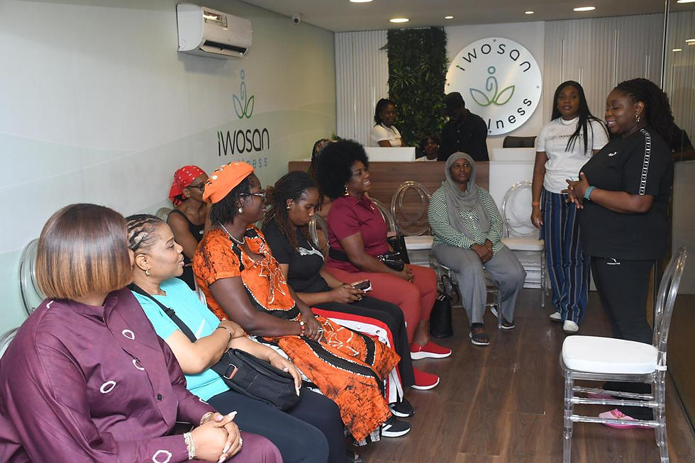 President Omolola Ajani speaking to the members and guests