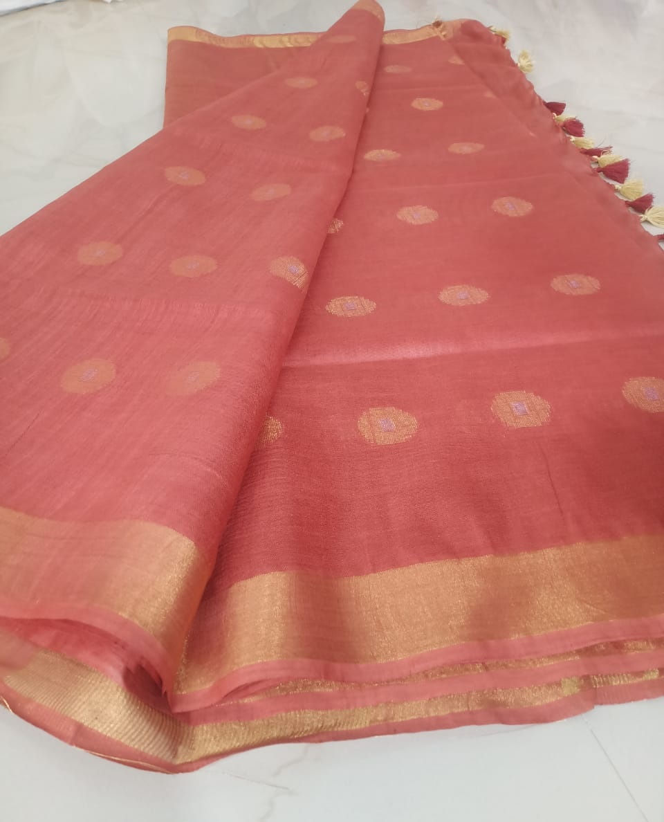 Thumbnail: Pure Tussar Dupion Silk Saree