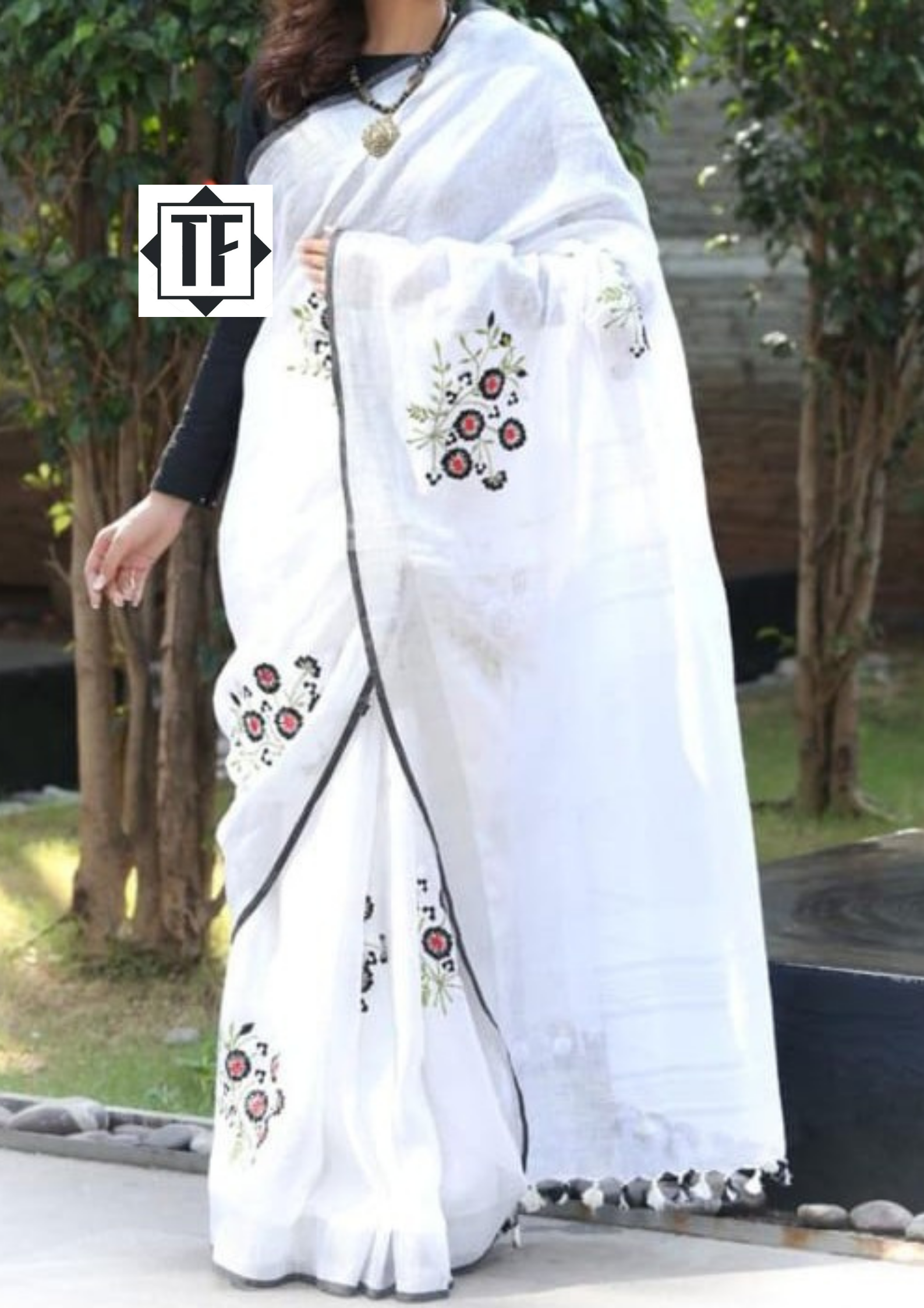 Pure Linen Saree