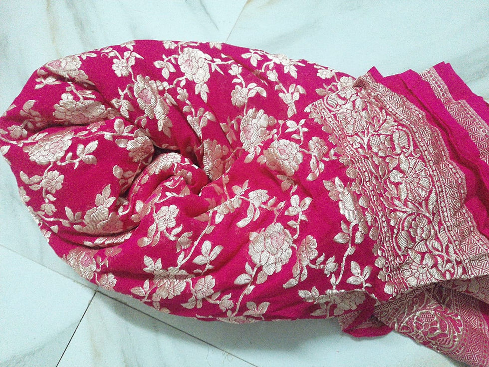 Pure Khaddi Georgette Handloom Banarasi Saree