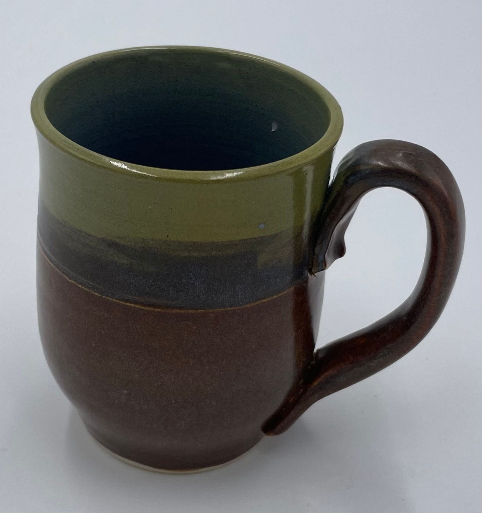 mug, sage and iron lustre