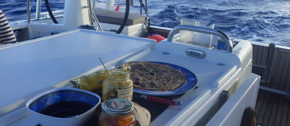 Cuisiner au milieu de l'Atlantique