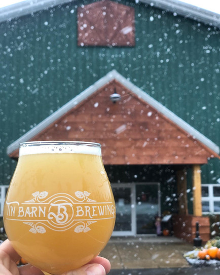 Tin Barn Brewing Hudson Valley Winter Snow