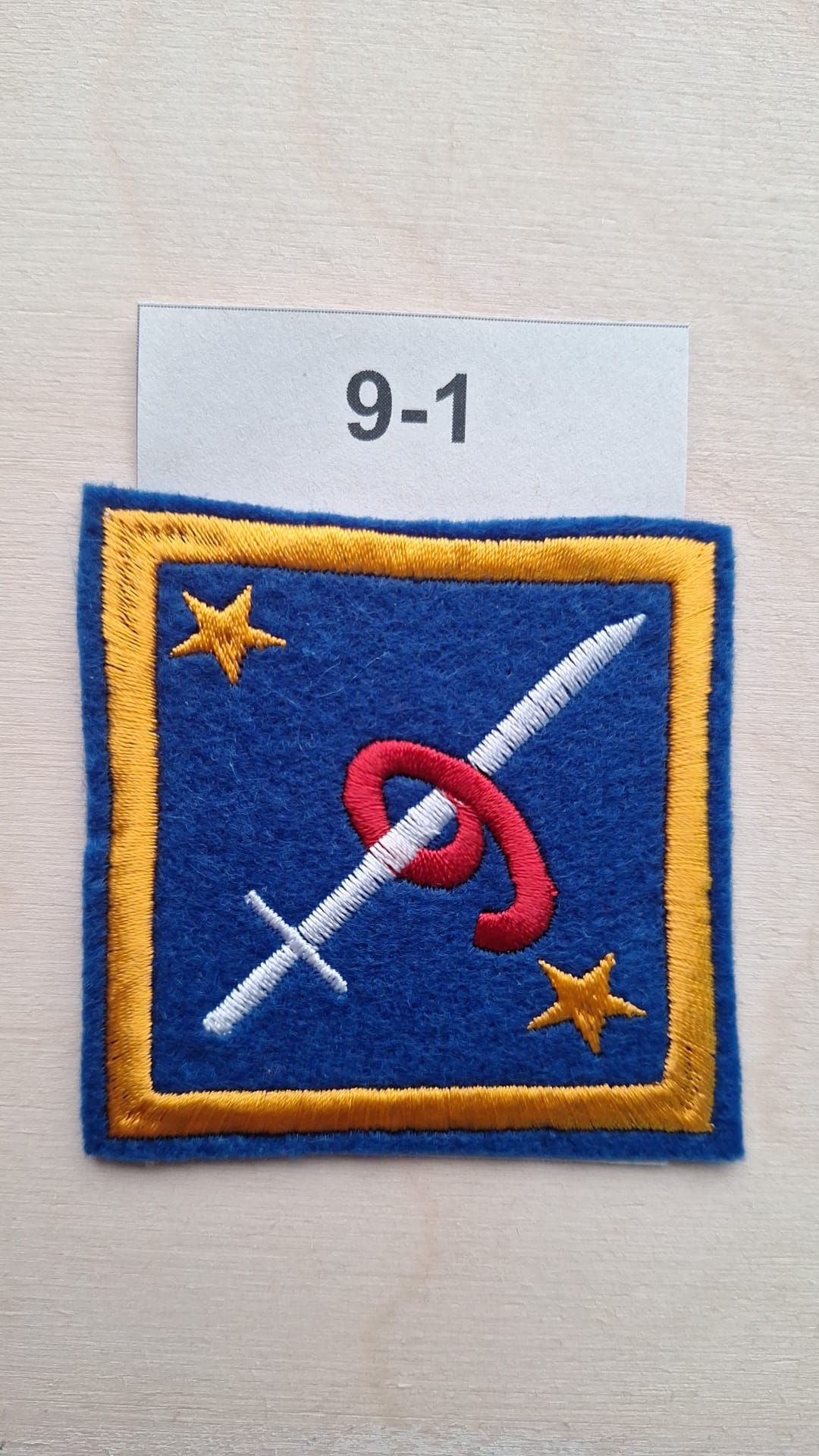 TYPE 1-4 of 4 Variants - 9th Infantry Division Shoulder Patches