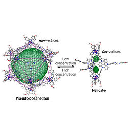 189. Templation and Concentration Drive Conversion Between a FeII12L12 Pseudo-icosahedron, a FeII4L4 Tetrahedron, and a FeII2L3 Helicate