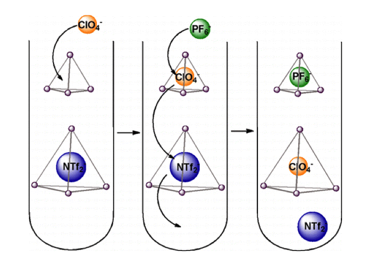 63. Chain-Reaction Anion Exchange between Metal−Organic Cages