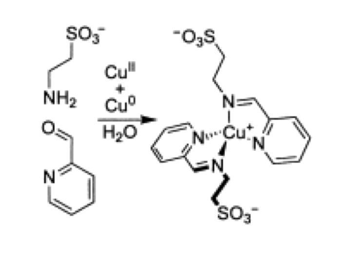 9. Mutual stabilization between imine ligands and copper(I) in aqueous solution.