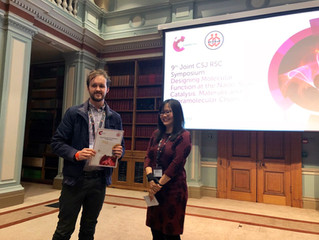 Poster Prize for Jake at RSC/CSJ Meeting