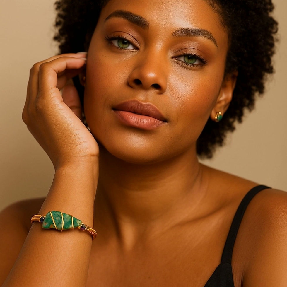 Thumbnail: Kingman Arizona Turquoise Bangle