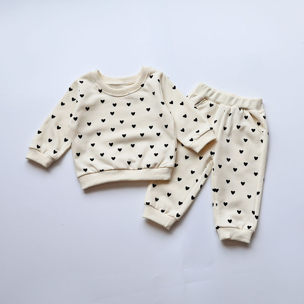 Full Heart Sweater Baby Clothing Set