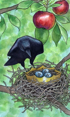 Queen of Pentacles Crow Nest