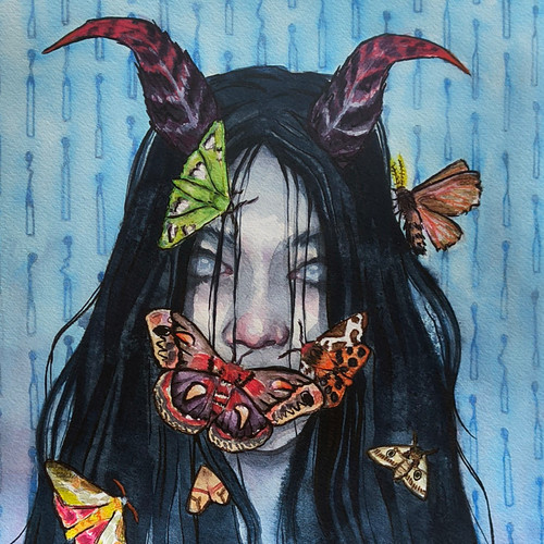 Moth to the Flame - Giclee Print | Art by Trisha Hall