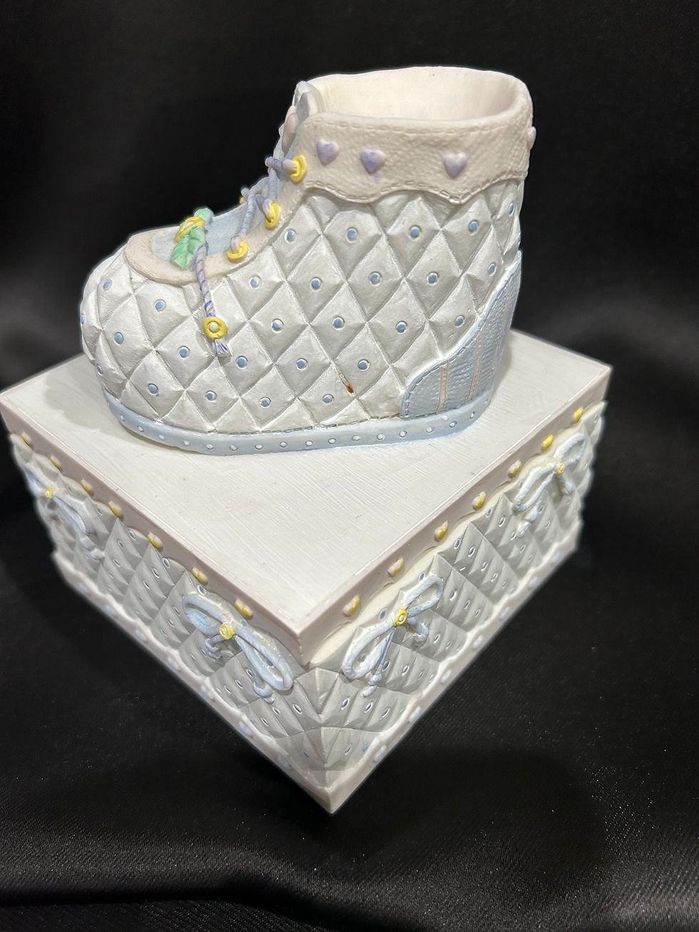 Thumbnail: Product image of Infant Trinket Box on Dresser in Nursery Setting on Black Background