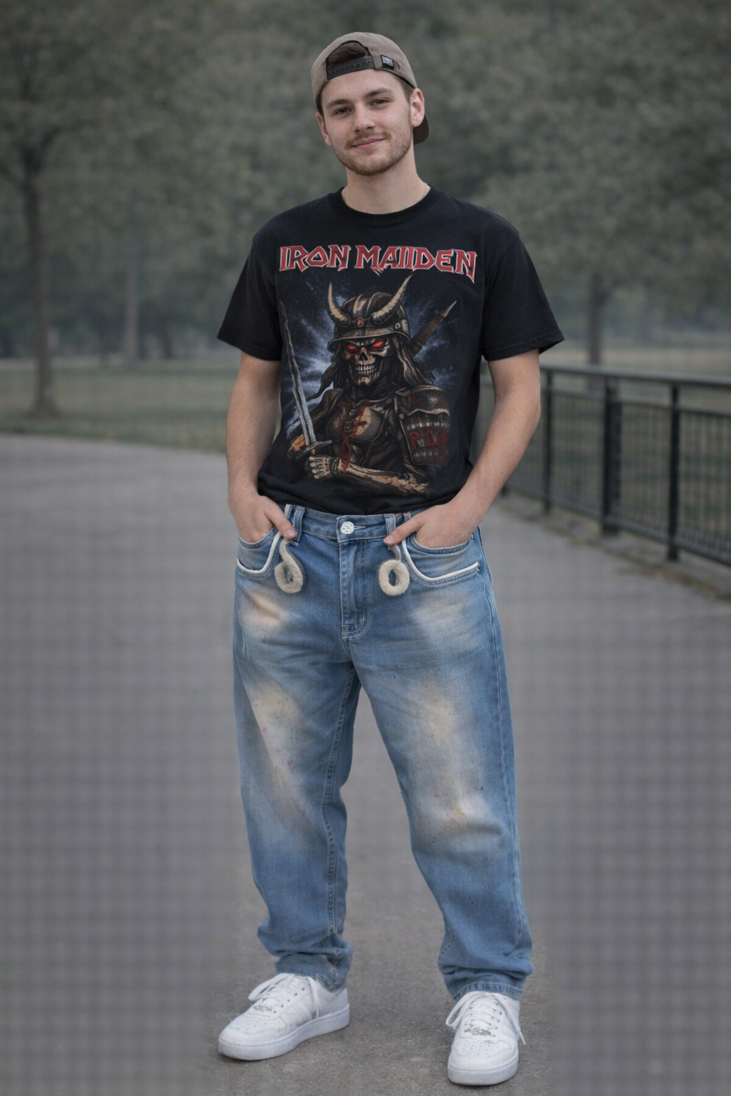 #16 MARBLE TYE DYED PREWASH LIGHT BLUE DENIM JEANS #16