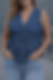Woman Wearing Denim Pointed Vest