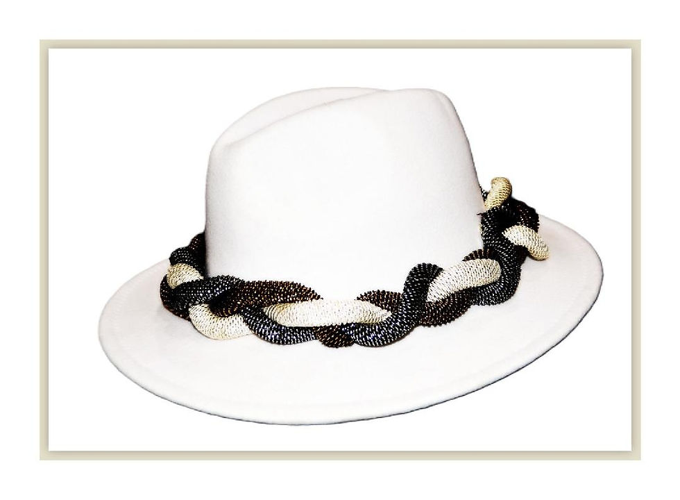 Thumbnail: Wool Felt Hats with Red Under Brim