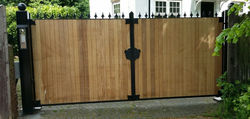 Timber Driveway Gate
