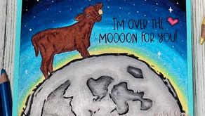 Polka Dot Orchard Over the Moon 