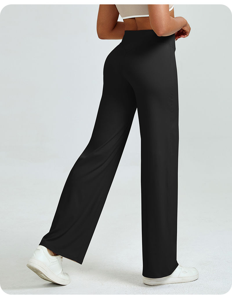 Thumbnail: High Waisted Straight Leg Yoga Pants for Women, Naked Feeling Butt Lifting Loose