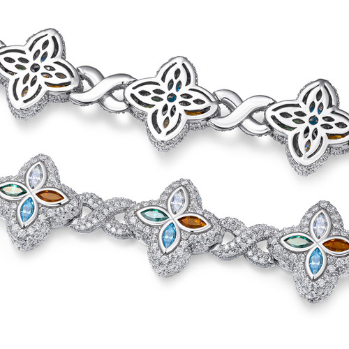Multi Flower Bracelet | ACE OF JEWELS