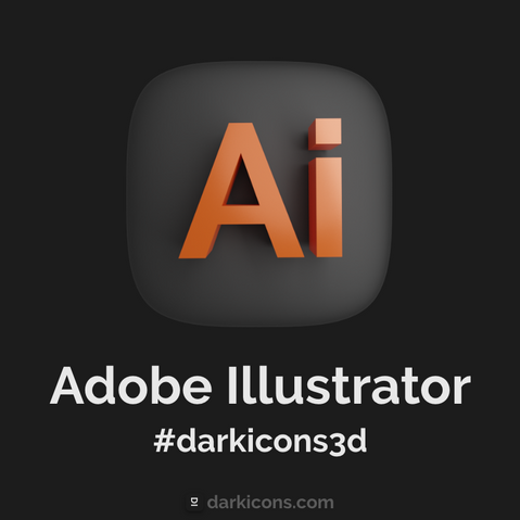 Adobe Illustrator 3D Icon