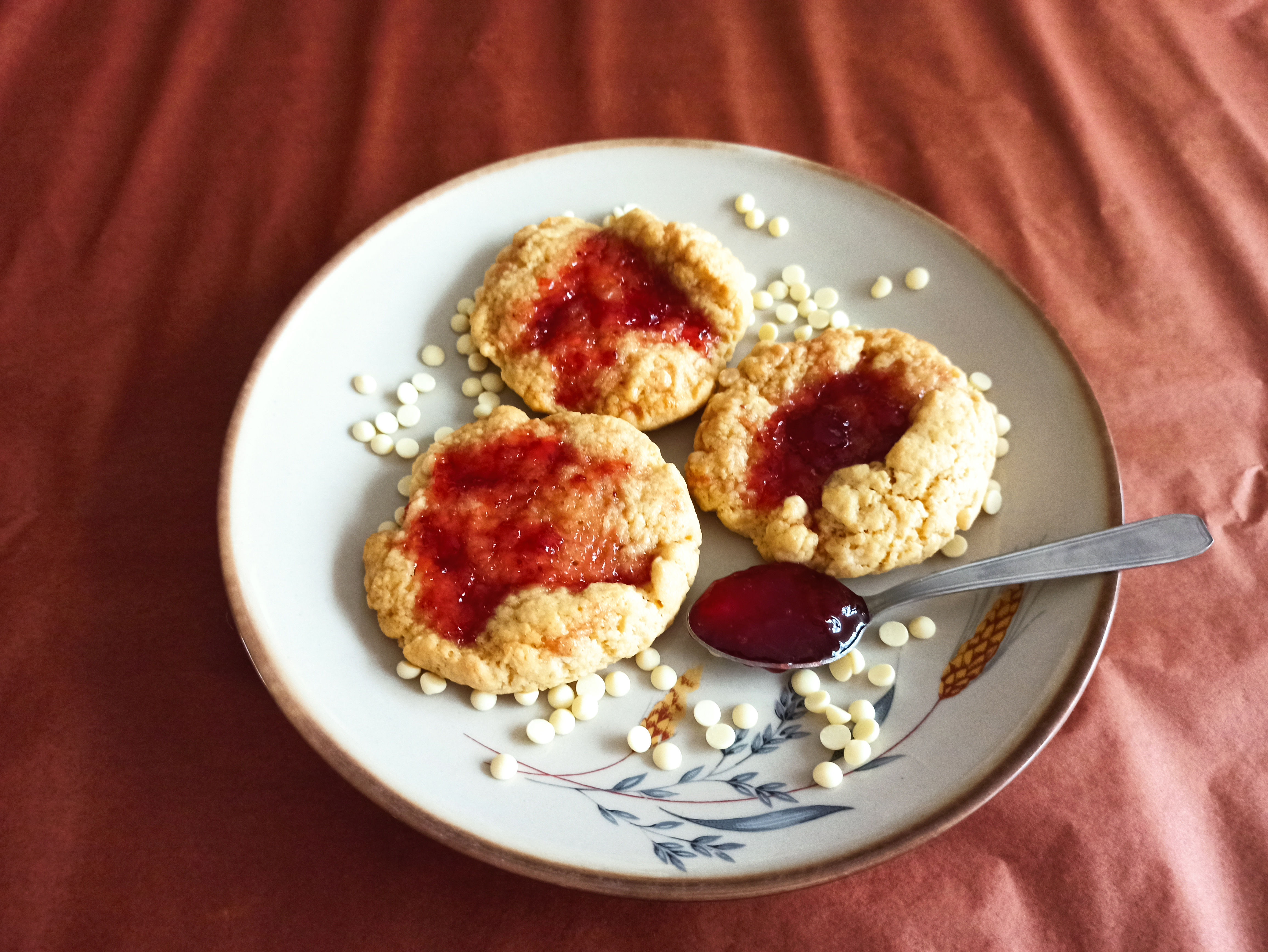 Cookies Coeur Confiture de fraise/Chocolat Blanc
