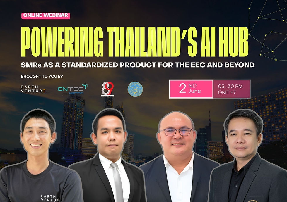 Banner of Webinar Powering Thailand's AI Hub by Earth Venture Capital