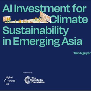 AI Investment for Climate Sustainability in Emerging Asia