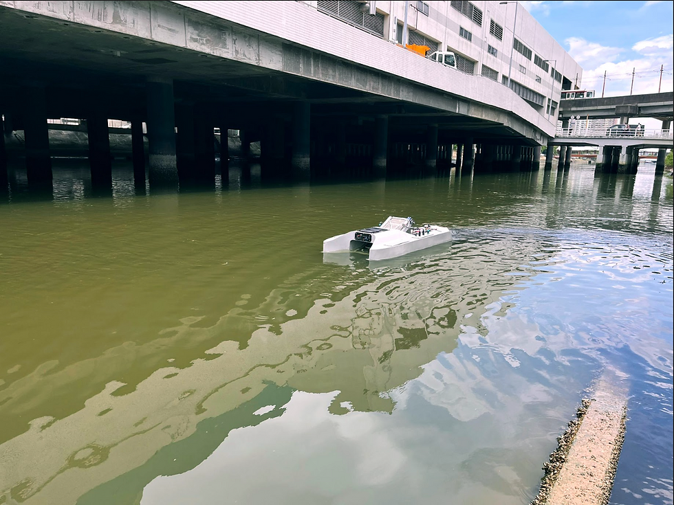 Clearbot is being used in Hong Kong rivers to do inspections and cleanup