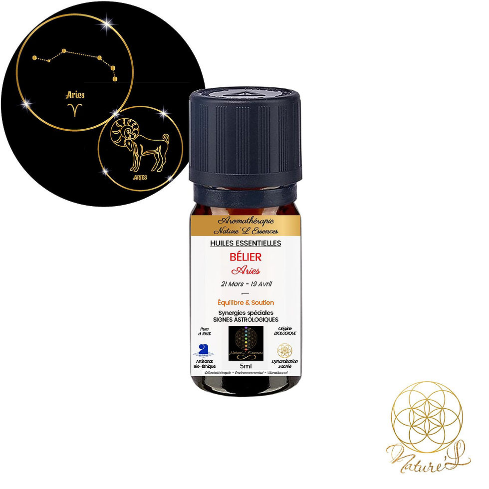 Miniature : Huile essentielle du Bélier, 5ml. Aromathérapie Nature'L Essences. soin-nature-l.com NATURE'L