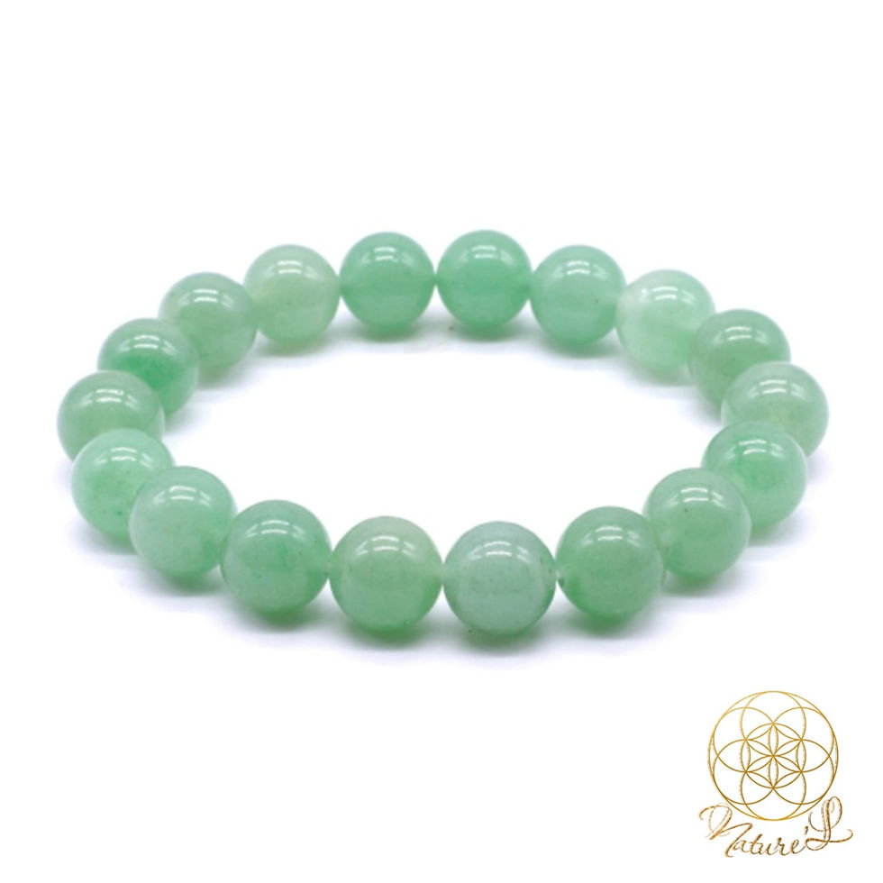 Bracelet aventurine Verte - Perles 10mm - Lithothérapie - Nature'L
