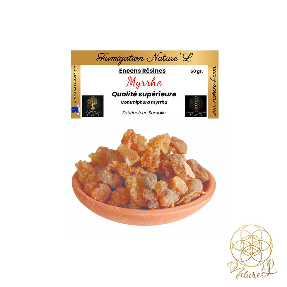 ENCENS MYRRHE Qualité supérieure - Résine grains Nature'L 50gr.