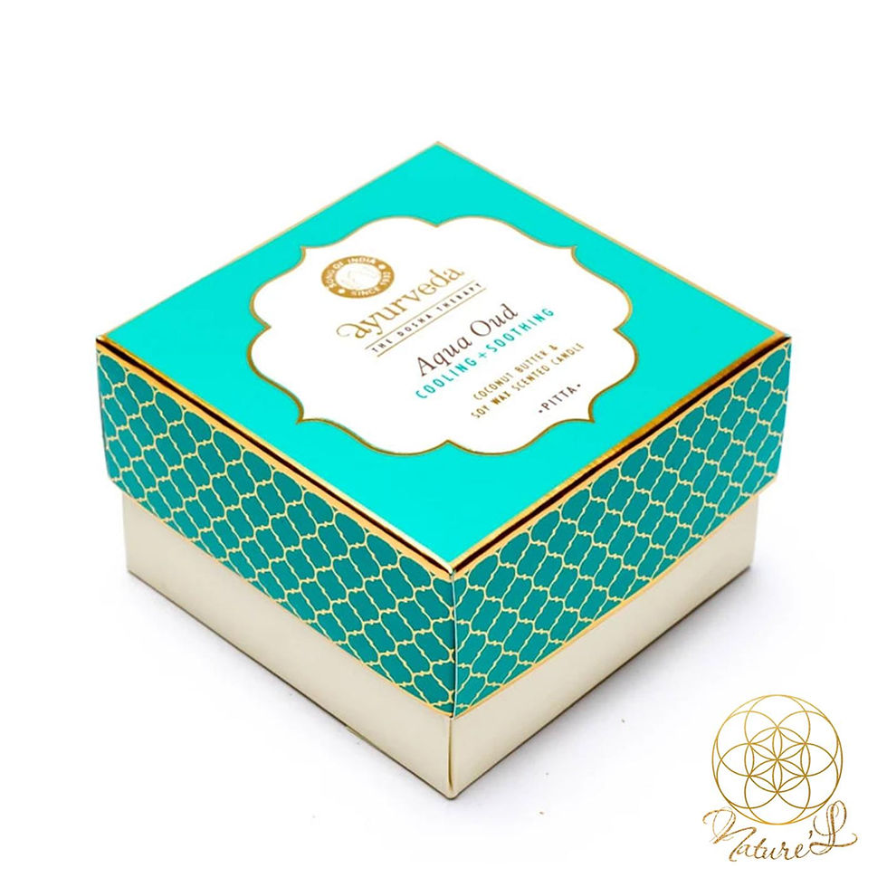 Miniature : BOUGIE AYURVÉDIQUE Pitta - Aqua oud & Bois d'Agar - Pot cuivre