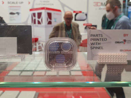 Transparent Spinel by Creatz3d Ceramics @ Formnext 2021