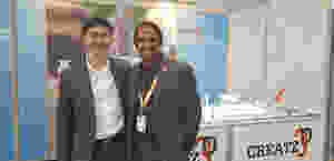 Creatz3D General Manager, Mr. Sean Looi, posing with Mr. Mahendran Reddy, Business Development Director at NAMIC.